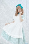 amnesia apron blonde_hair cosplay dress dress_lift hairbow heroine_(amnesia) maitako rating:Safe score:1 user:nil!