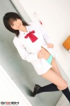 bikini_bottom blouse costume girlz_high kamiya_nene kneesocks open_clothes school_uniform swimsuit rating:Safe score:0 user:nil!