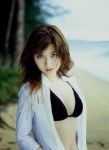 bikini_top blouse cleavage fukuoka_sayaka ns_eyes_235 open_clothes swimsuit rating:Safe score:0 user:nil!