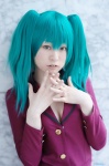aoi aqua_hair blazer cosplay ikkitousen kibashi ryofu_housen school_uniform twintails rating:Safe score:0 user:nil!