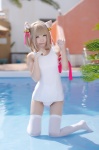 animal_ears blonde_hair cat_ears cosplay one-piece_swimsuit pool sakuya see-through swimsuit tagme_character tagme_series thighhighs wet white_legwear rating:Safe score:0 user:nil!