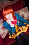 aira_(ii) black_legwear blazer cosplay dress nanami_haruka_(uta_no_prince-sama) orange_hair pantyhose scarf_tie uta_no_prince-sama rating:Safe score:1 user:pixymisa