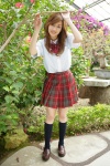 blouse costume kneesocks miniskirt plaid pleated_skirt satou_masa school_uniform skirt ys_web-special_class_b_high_school_girls rating:Safe score:0 user:nil!