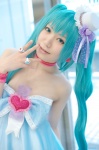 aqua_hair choker cosplay dress hat hatsune_miku lollipop_factory twintails vocaloid yaya rating:Safe score:0 user:nil!