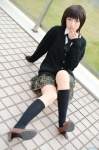 blouse boku_wa_tomodachi_ga_sukunai cardigan cosplay kneesocks mai_(ii) mikazuki_yozora pantyhose pleated_skirt school_uniform skirt rating:Safe score:1 user:nil!