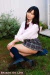 blouse bookbag hazuki_yume kneesocks pleated_skirt school_uniform skirt rating:Safe score:0 user:nil!