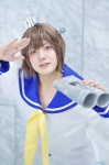 binoculars cosplay hairband kantai_collection panko sailor_uniform school_uniform yukikaze_(kantai_collection) rating:Safe score:0 user:nil!