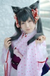 animal_ears cosplay fox_ears kimono mame otome_youkai_zakuro silver_hair twintails zakuro_(oyz) rating:Safe score:0 user:nil!
