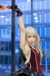 blonde_hair bra choker cosplay dress gloves lollipop original tiered_skirt twintails uri rating:Safe score:0 user:pixymisa