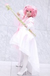 bow cosplay dress gloves hair_ribbons kaname_madoka kisaki_yune pantyhose pink_hair puella_magi_madoka_magica twintails rating:Safe score:0 user:nil!