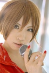 cosplay croptop default_costume kotori meiko microphone vest vocaloid rating:Safe score:0 user:nil!