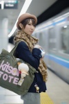 bottle coat dress hat plushie rinami scarf shoulder_bag sweater_dress rating:Safe score:0 user:pixymisa
