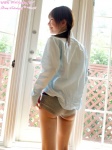 ass blouse open_clothes ponytail school_uniform shorts takahashi_akane rating:Safe score:2 user:nil!