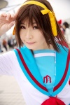 armband cosplay hairband hair_ribbons sailor_uniform sakurasawa_kari school_uniform suzumiya_haruhi suzumiya_haruhi_no_yuuutsu rating:Safe score:0 user:nil!