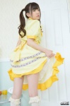 4k-star_174 apron dress dress_lift kneehighs kuyuu_akane twintails rating:Safe score:0 user:nil!