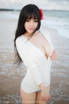 barbie beach bikini_bottom cardigan cleavage ocean swimsuit xiuren_150 rating:Safe score:3 user:nil!