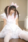 animal_ears aristocats cat_ears cosplay frilly_dress kneehighs lace marie_(aristocats) sakura_yayoi twintails rating:Safe score:0 user:nil!