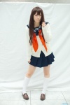 blouse cardigan cosplay harumiya_yun kneesocks original pleated_skirt sailor_uniform scarf school_uniform skirt rating:Safe score:0 user:pixymisa