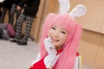 animal_ears bunny_ears cosplay gloves jacket kinako_(ii) pink_hair siesta45 twintails umineko_no_naku_koro_ni rating:Safe score:0 user:pixymisa