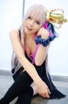 cleavage cosplay crown dress megurine_luka pink_hair saishi thighhighs vocaloid world_is_mine_(vocaloid) zettai_ryouiki rating:Safe score:0 user:nil!