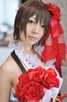 cosplay dress elbow_gloves flowers gloves headdress meiko shiki vest vocaloid rating:Safe score:0 user:pixymisa