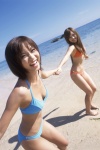 beach bikini cleavage honeybee_x2 natsukawa_jun ocean side-tie_bikini swimsuit yasuda_misako rating:Safe score:0 user:nil!