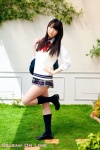 arai_kana blouse bookbag kneesocks pleated_skirt school_uniform skirt sweater_vest rating:Safe score:0 user:nil!