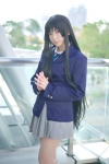 akiyama_mio blazer blouse cosplay gingamu k-on! pleated_skirt school_uniform skirt rating:Safe score:1 user:nil!