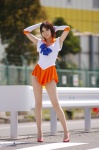 aino_minako bishoujo_senshi_sailor_moon cosplay elbow_gloves gloves hairbow pantyhose pleated_skirt sailor_uniform sailor_venus school_uniform sheer_legwear skirt usa_hinako rating:Safe score:1 user:nil!