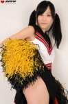 cheerleader_uniform hamada_yuri pleated_skirt pom_poms skirt skirt_lift tank_top twintails rating:Safe score:0 user:nil!