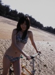 beach bicycle bikini hello_project_digital_books_55 side-tie_bikini suzuki_airi swimsuit rating:Safe score:1 user:nil!