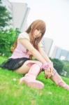blouse boots cosplay miniskirt original saki skirt rating:Safe score:2 user:nil!