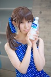 calpis campaign_girl dress hair_ties polka_dots rinami soda twintails rating:Safe score:2 user:pixymisa