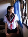 akiyama_rina costume miniskirt pleated_skirt sailor_uniform school_uniform skirt rating:Safe score:0 user:nil!