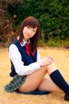 blouse costume kneesocks pleated_skirt school_uniform skirt sweater_vest tsubasa rating:Safe score:2 user:nil!