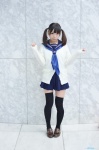 black_legwear cardigan cosplay original pleated_skirt sailor_uniform sakuya school_uniform skirt thighhighs twintails zettai_ryouiki rating:Safe score:1 user:nil!