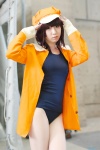 bakemonogatari cosplay hat jacket pantyhose school_swimsuit sengoku_nadeko sheer_legwear shigu swimsuit rating:Safe score:0 user:nil!