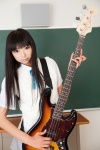 akiyama_mio bass blouse cosplay k-on! necoco pleated_skirt school_uniform skirt sweater_vest rating:Safe score:0 user:nil!