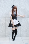 apron black_legwear blouse cosplay hat maid maid_uniform miniskirt original skirt thighhighs vest yukimi_kanon zettai_ryouiki rating:Safe score:1 user:nil!