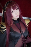 bodysuit bra cosplay fate/grand_order hairband purple_hair saku scathach_(fate/grand_order) shadow_queen rating:Safe score:1 user:nil!
