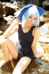 blue_hair cirno cosplay hairbow lenfried one-piece_swimsuit school_swimsuit swimsuit touhou wet wings rating:Safe score:1 user:nil!