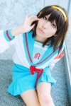 armband cosplay hairband hinomura_uta sailor_uniform school_uniform suzumiya_haruhi suzumiya_haruhi_no_yuuutsu rating:Safe score:1 user:Log