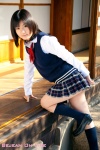 blouse kneesocks koide_mai pleated_skirt school_uniform skirt sweater_vest rating:Safe score:1 user:nil!