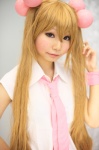 blonde_hair cosplay himemiya_mahore kodomo_no_jikan kokonoe_rin school_uniform sleeveless_blouse tie twintails rating:Safe score:1 user:nil!