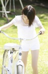 bicycle blouse kawashima_umika shorts wpb_118 rating:Safe score:0 user:nil!