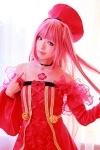 another_blood choker cosplay demonbane detached_sleeves dress pink_hair tachibana_sakura twintails rating:Safe score:0 user:pixymisa