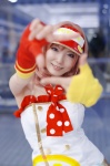 aki_(iv) cosplay fingerless_elbow_gloves love_live!_school_idol_project nishikino_maki red_hair tubetop visor_cap rating:Safe score:1 user:nil!