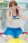 asahina_mikuru asami_uki cheerleader cosplay miniskirt pantyhose pleated_skirt pom_poms skirt socks suzumiya_haruhi_no_yuuutsu tank_top rating:Safe score:0 user:nil!
