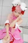 animal_ears bunny_ears cosplay di_gi_charat dress hairbows pink_hair seino_merika socks twintails usada_hikaru rating:Safe score:1 user:nil!