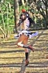 amatsuka_miyu blouse cosplay fan kneesocks panties pleated_skirt shameimaru_aya skirt tokin_hat touhou wings rating:Safe score:3 user:nil!